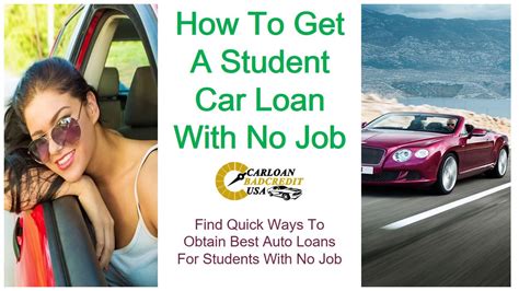 No Job Car Loans